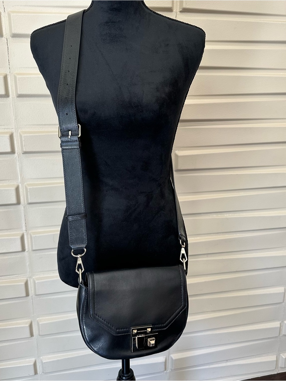 Rebecca Minkoff Black Leather Crossbody Bag - Y2K, Noir, Luxe bag Women’s small